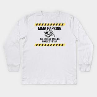 MMA Parking for MMA Fighter Kids Long Sleeve T-Shirt